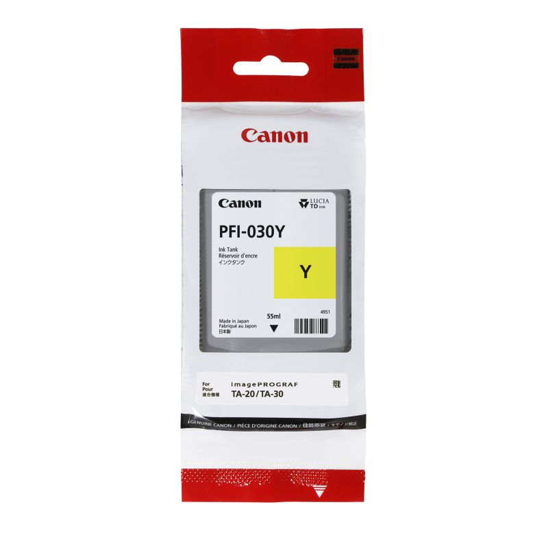 Canon PFI030 Yellow Ink 2