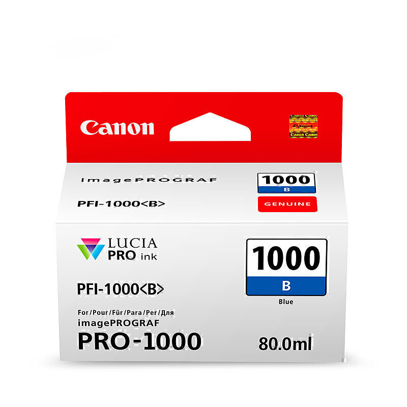 Canon PFI1000 Blue Ink Cart 2