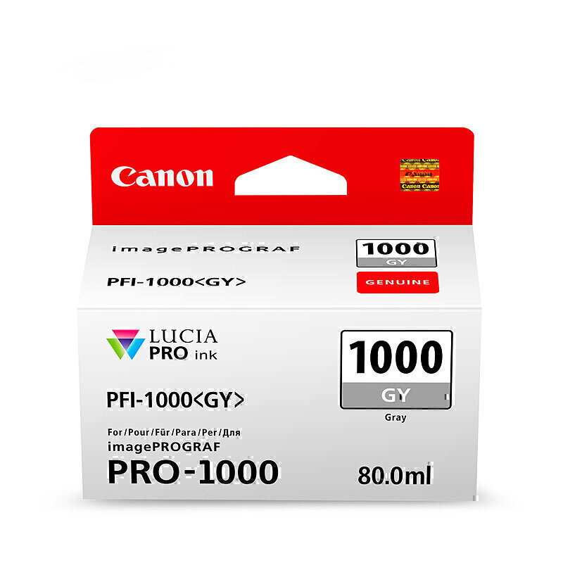 Canon PFI1000 Grey Ink Cart 2