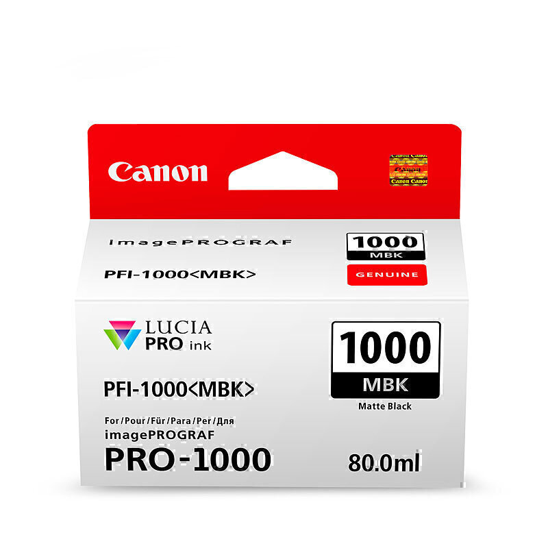 Canon PFI1000 Mat Blk Ink Cart 1