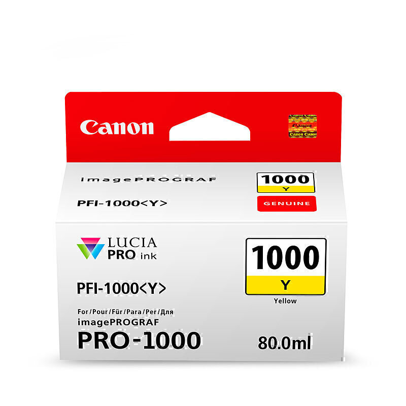 Canon PFI1000 Yellow Ink Cart 1