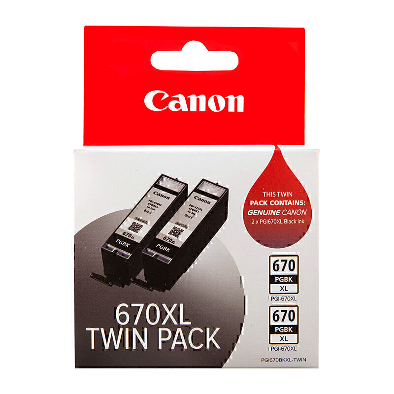 Canon PGI670XL Blk Ink Twin Pk 2