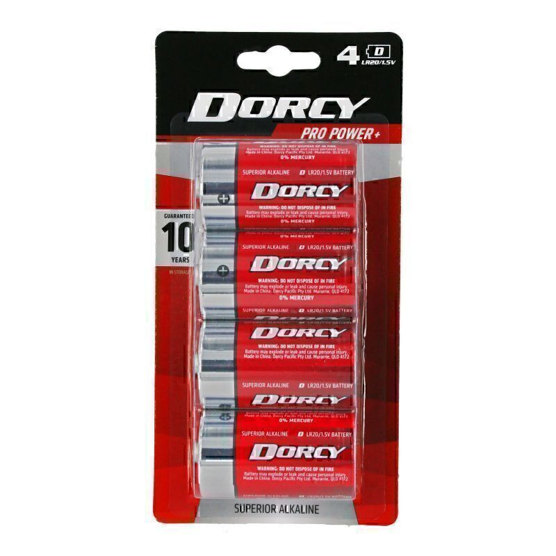 Dorcy 4D Alkaline Batteries 1