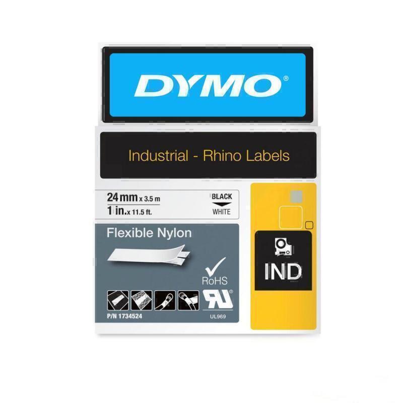 Dymo Rhino 24mm Wht Flex Nylon 2