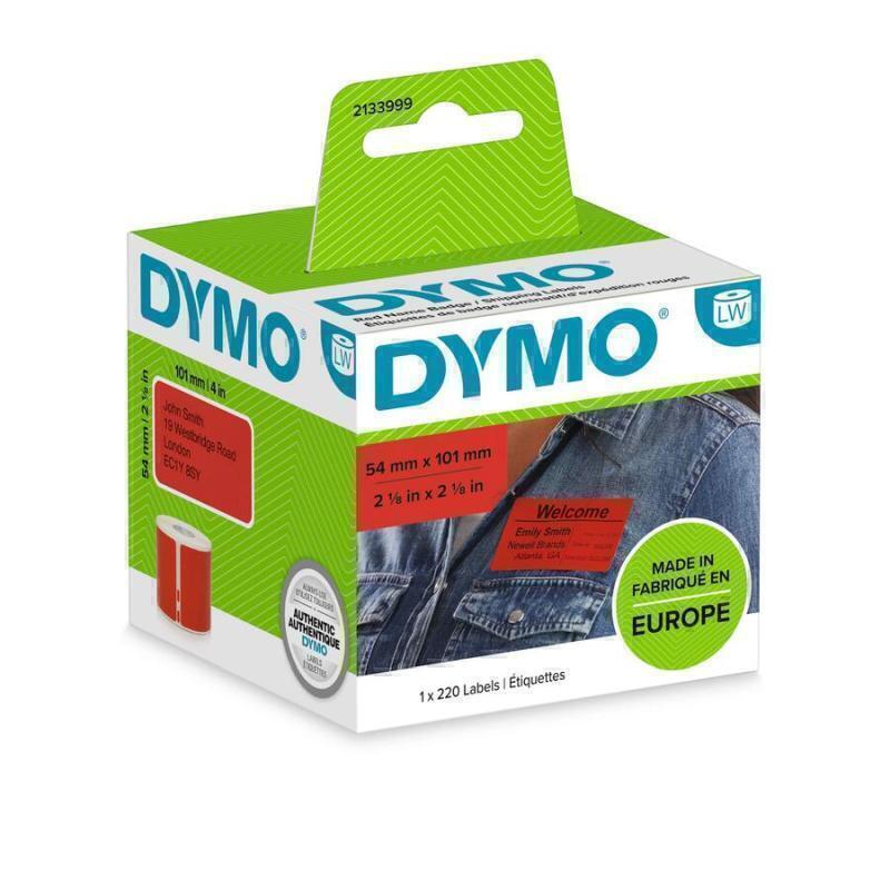 Dymo LW Labels 54X101mm Red 2