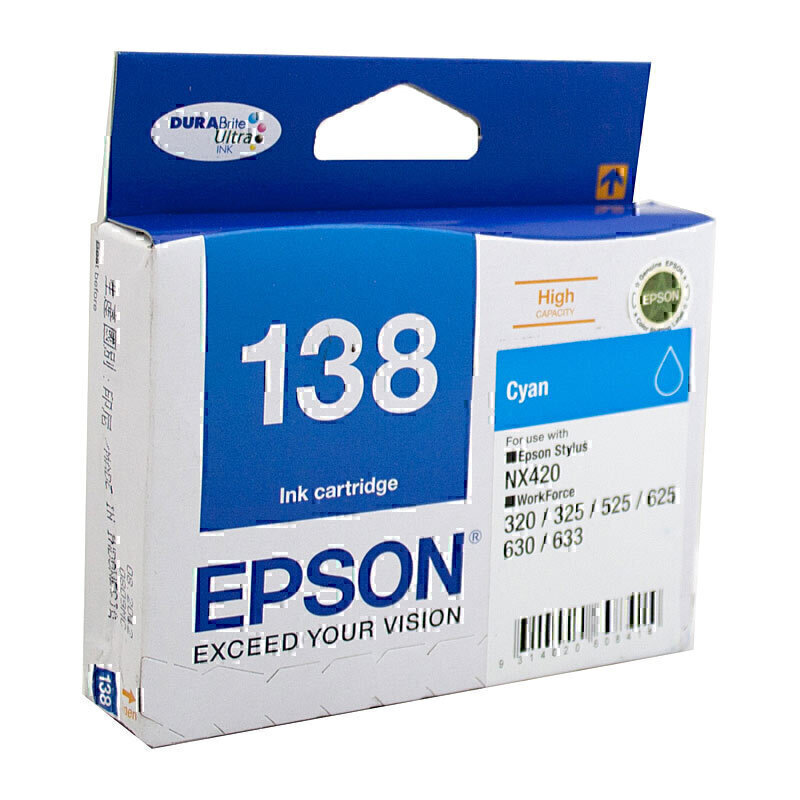Epson 138 Cyan Ink Cart 1