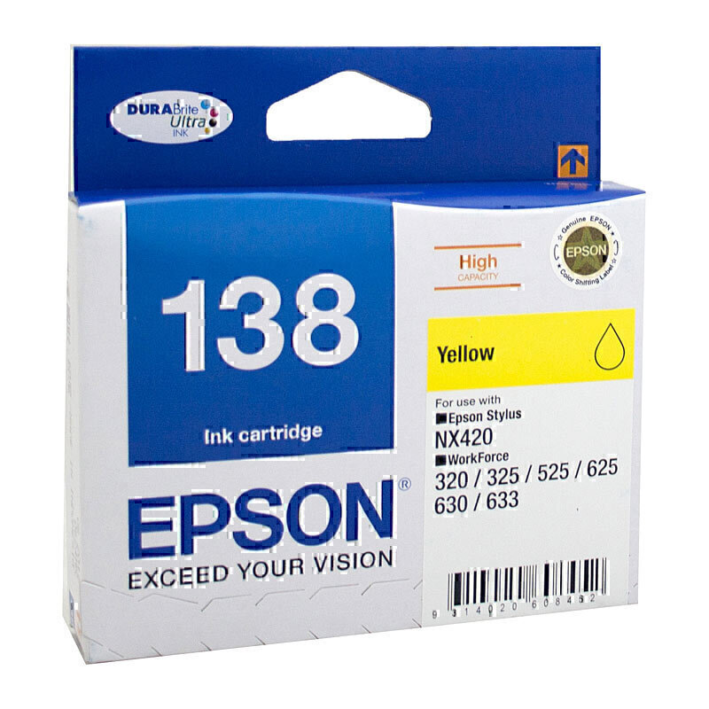 Epson 138 Yellow Ink Cart 1