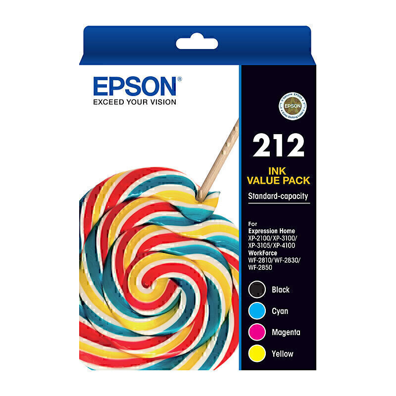 Epson 212 4 Ink Value Pack 2