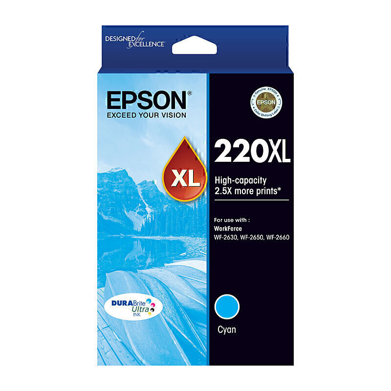 Epson 220XL Cyan Ink Cart 1