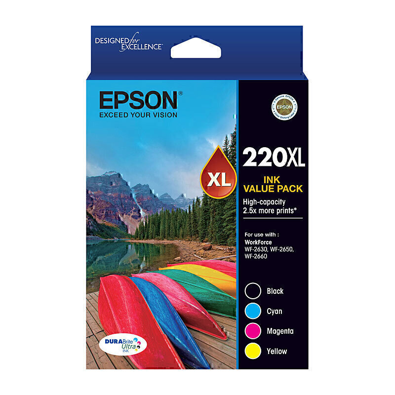 Epson 220XL 4 Ink Value Pack 2