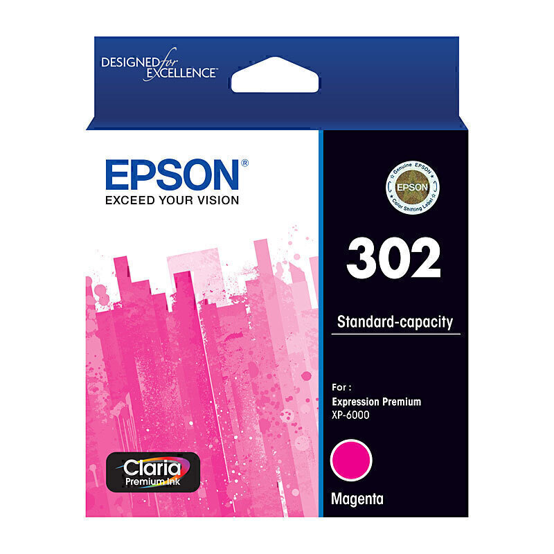 Epson 302 Magenta Ink Cart 1
