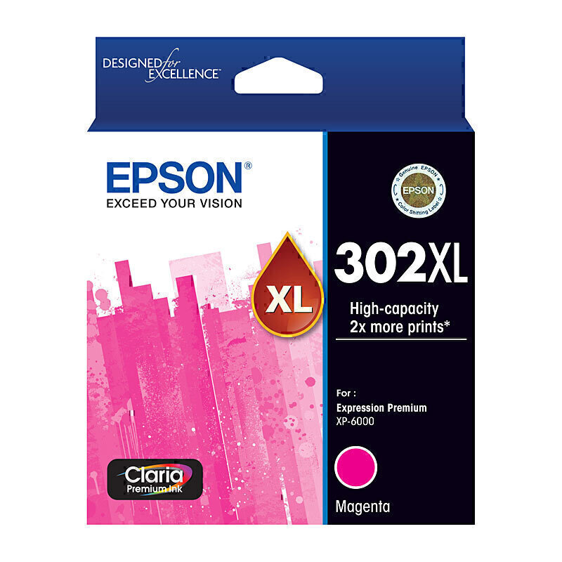 Epson 302XL Magenta Ink Cart 1