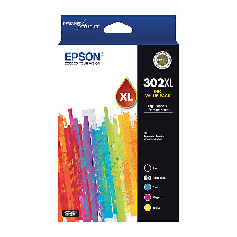 Epson 302XL 5 Ink Value Pack 1