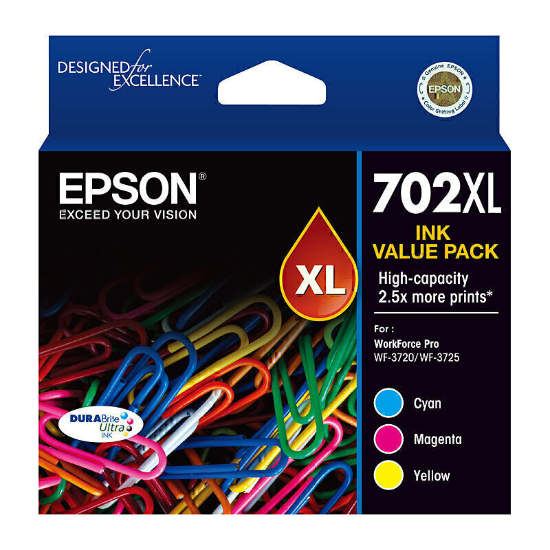 Epson 702XL CMY Ink Pack 2