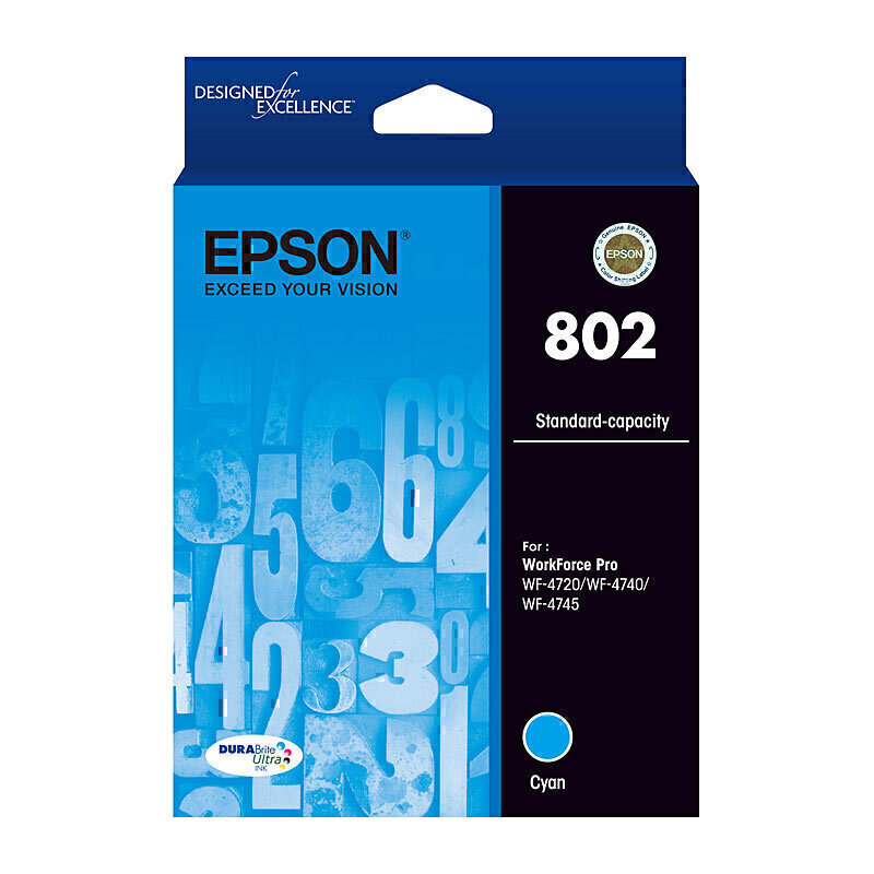 Epson 802 Cyan Ink Cart 1
