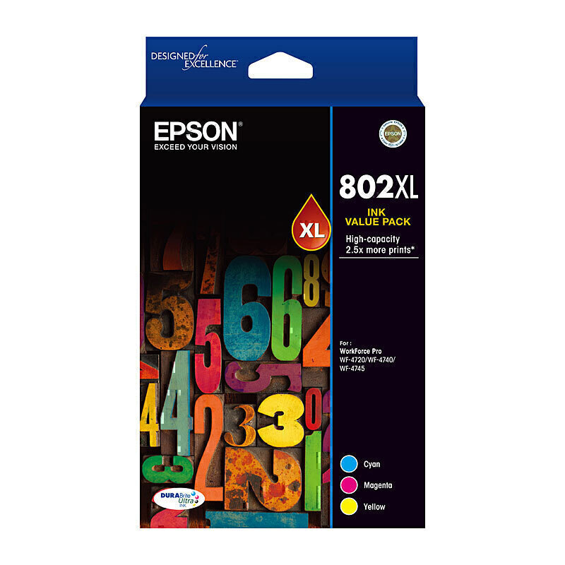 Epson 802XL CMY Colour Pack 1