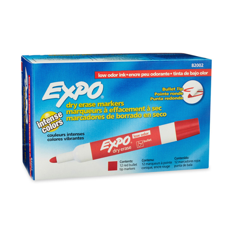 Expo W/B Marker Blt Red Bx12 1