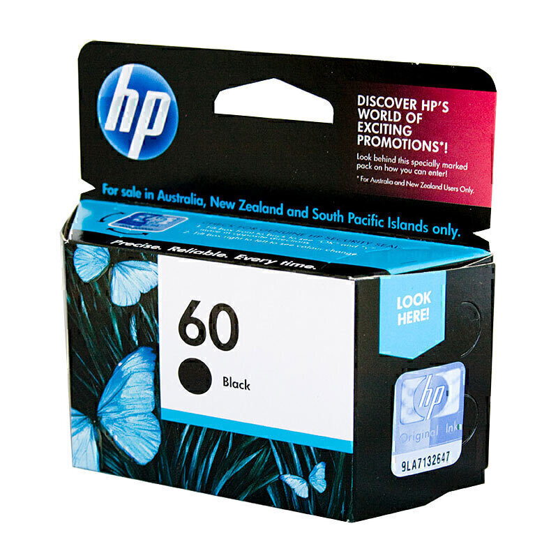 HP #60 Black Ink CC640WA 2