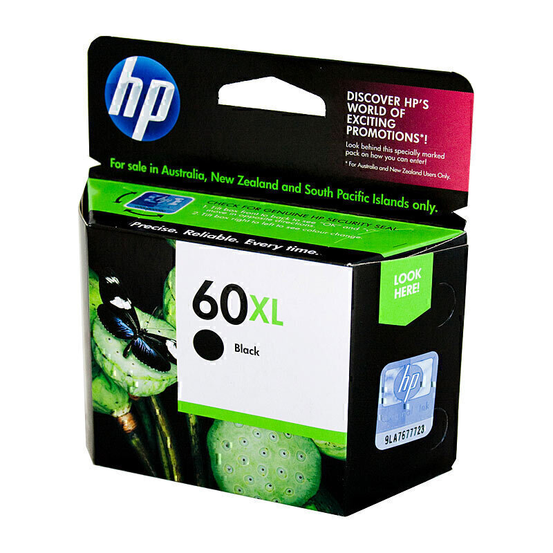 HP #60XL Black Ink CC641WA 2