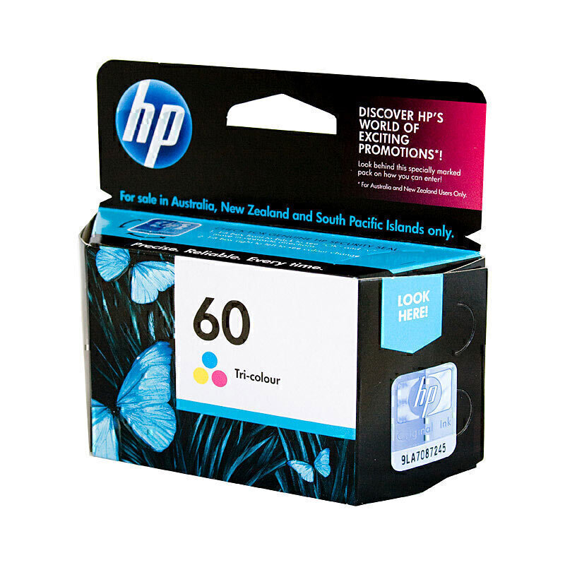 HP #60 Tri Colour Ink CC643WA 1