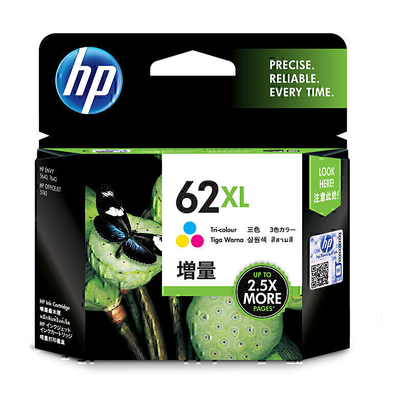 HP #62XL Tri Col Ink C2P07AA 1
