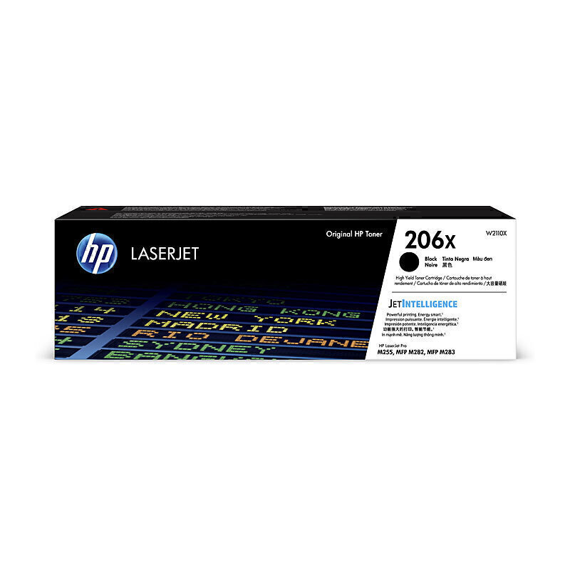 HP #206X Black Toner W2110X 2 HP #206X Black Toner W2110X 2