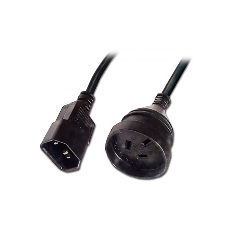 Lindy 1m Power Cable C14-3pin 1