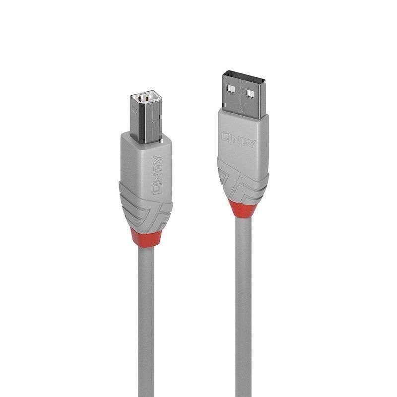 Lindy .5m USB2 A-B Cable Grey 2