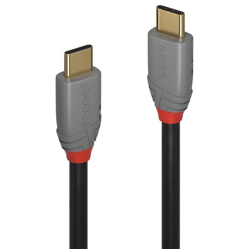 Lindy .5m USB C 5A PD Cable AL 2
