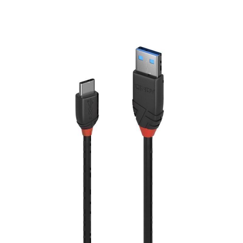 Lindy .5m USB C-A 3A Cable BL 1