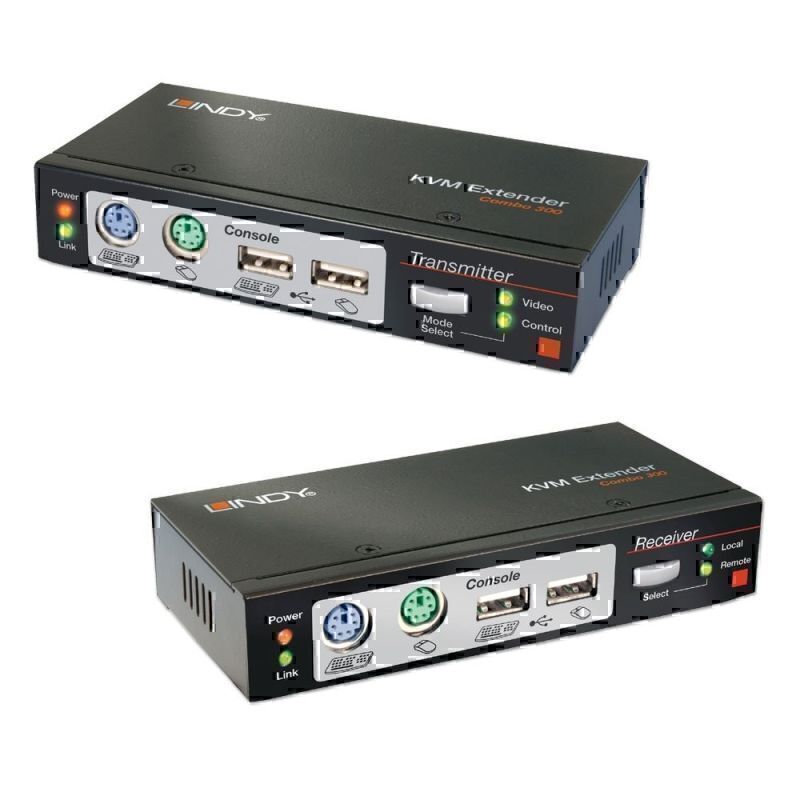 Lindy 300m CAT6 KVM VGA/USB Ex 2