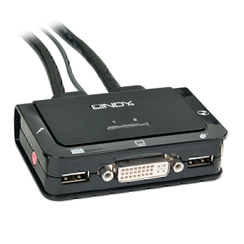 Lindy 2 Port DVI KVM Switch 1