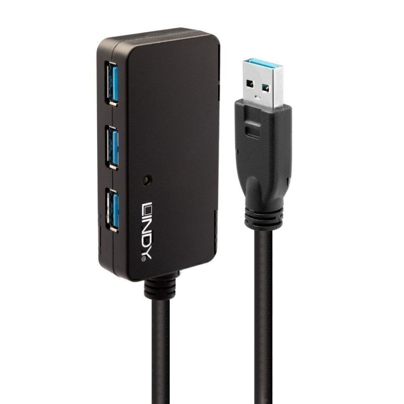 Lindy 10m USB3 Ext Pro 4P Hub 1