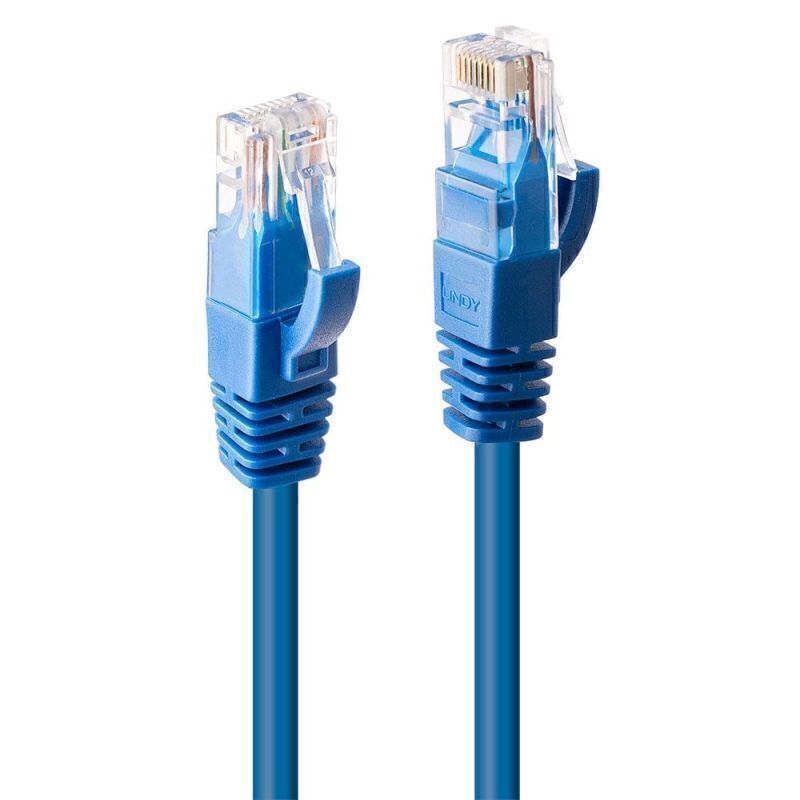 Lindy 0.3m CAT6 UTP Cable Blue 2