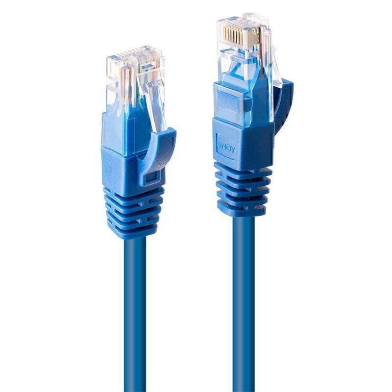 Lindy 1m CAT6 UTP Cable Blue 2