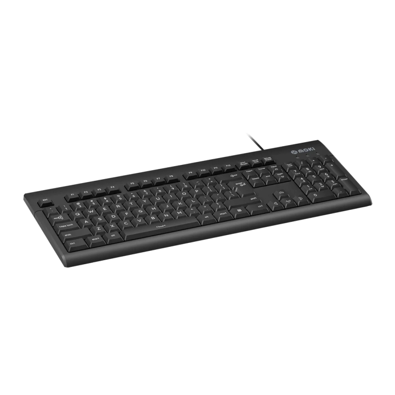 Moki Wired USB Keyboard Black 1 Moki Wired USB Keyboard Black 1