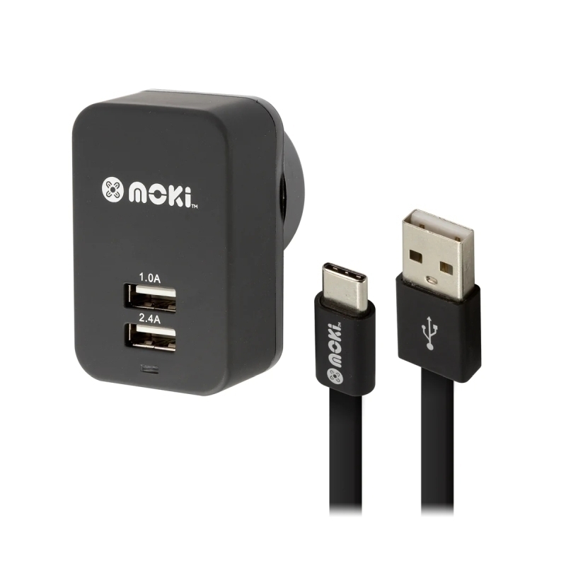 Moki Type-C USB Cable + Wall 1