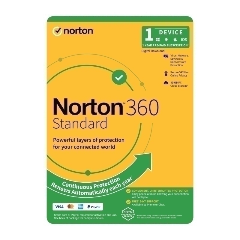Norton 360 Standard 1U 1D 1 Yr 2