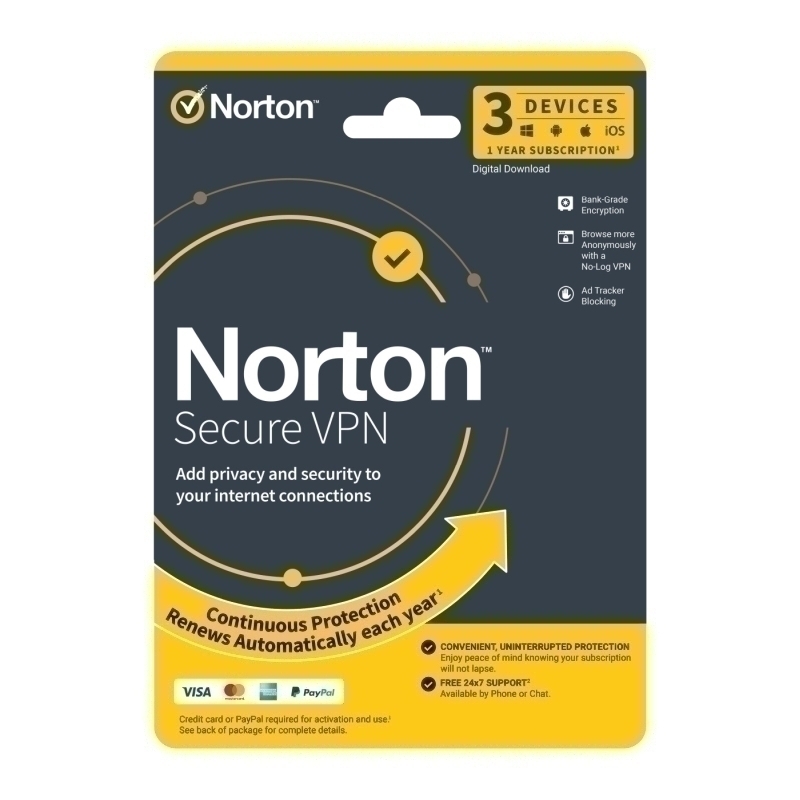 Norton Wifi Privacy 1U 3D 1 Yr 1