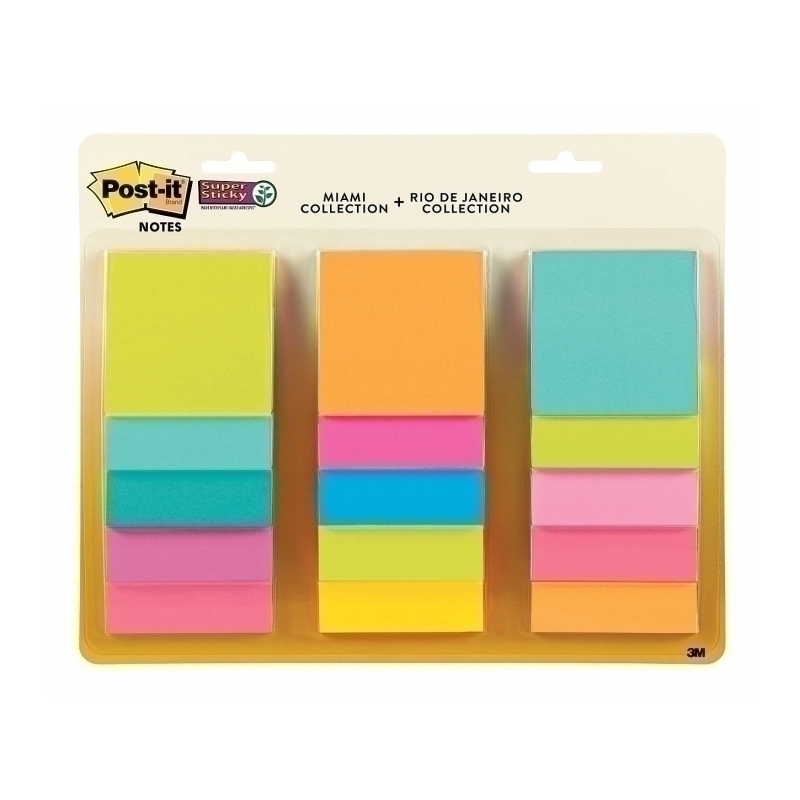 Post-It S/S Notes ValPack Bx12 2