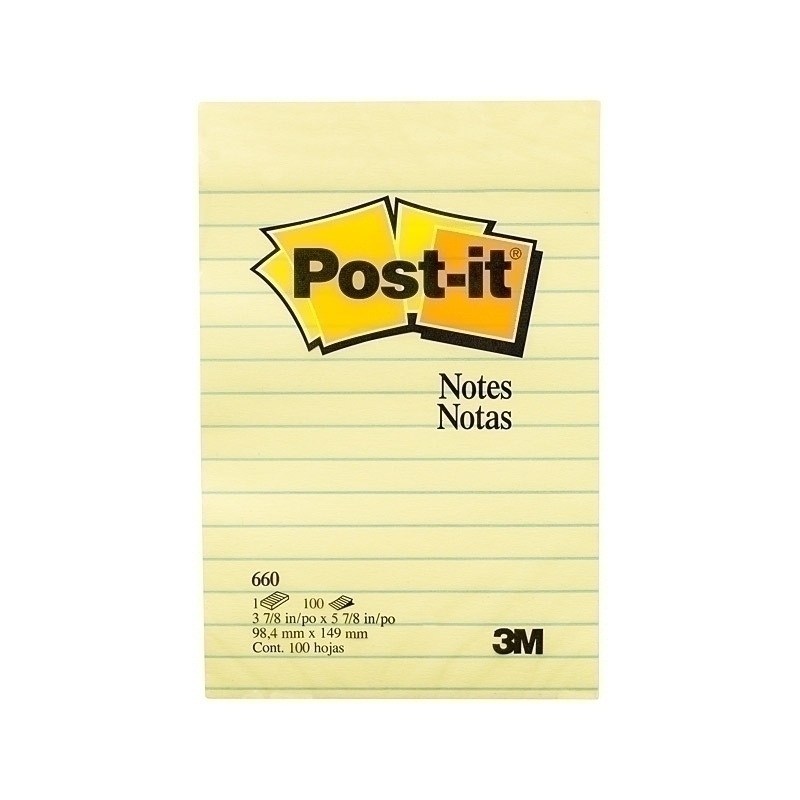 Post-It 660 Yellow 98X149 Pk12 1