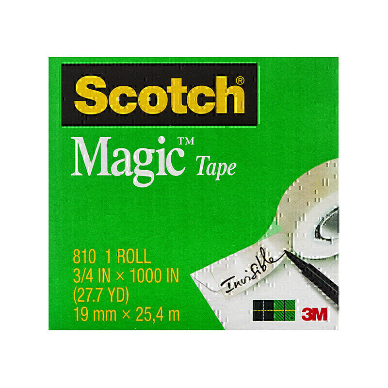 Scotch Mag Tape 810-4 19mm Pk4 1