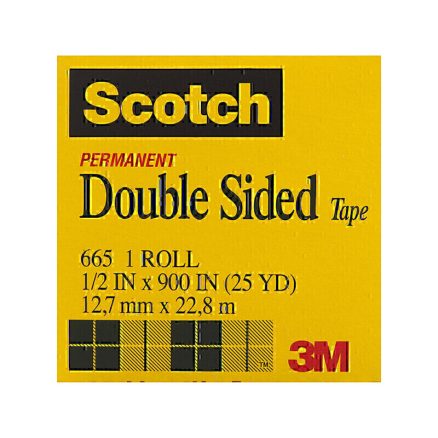 Scotch D-S Tape 665 12mm Bx12 1