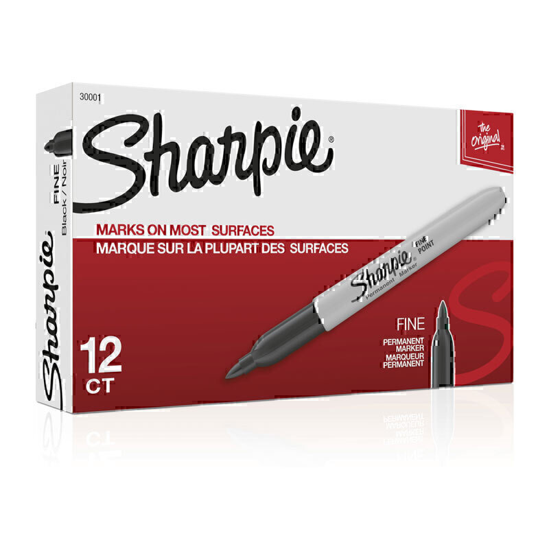 Sharpie Perm Markr FP Blk Bx12 1