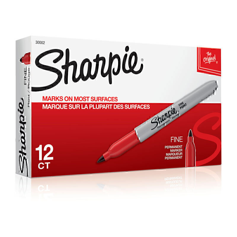 Sharpie FP PermMarker Red Bx12 1