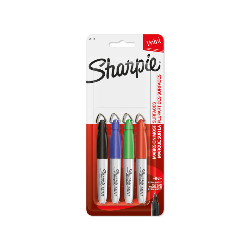 Sharpie Pen Fine Mini Pk4 Bx6 1