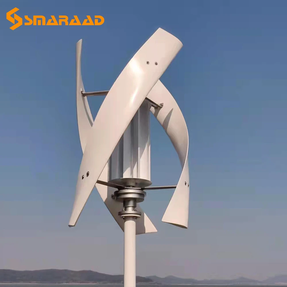 2KW Vertical Axis Maglev Wind Turbine 3 Blades Free Energy Household Windmill Low Speed 1
