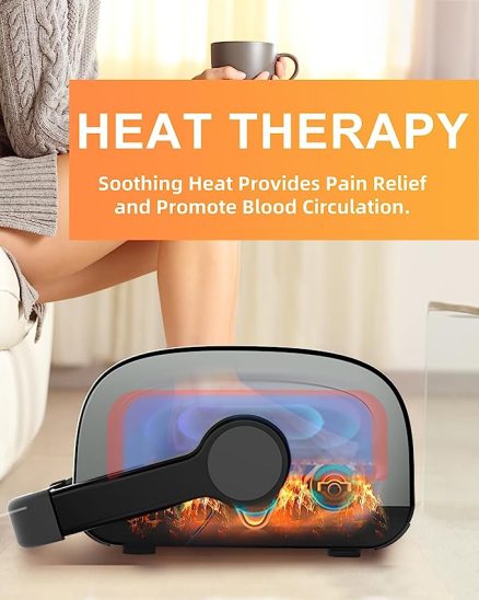 Shiatsu Foot Massager Machine with Heat & Remote for Plantar Fasciitis & Neuropathy, Deep Kneading Calf Leg Massager, Blood Circulation & Pain Relief 2