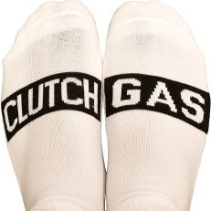 Clutch Gas Socks (White) by Boostnatics