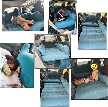 Car Air Mattress Inflatable Bed for Car,Thickened Car Camping Bed Sleeping Pad with Upgrade Side File,SUV Truck Air Mattress for Camping Travel, Hikin 7
